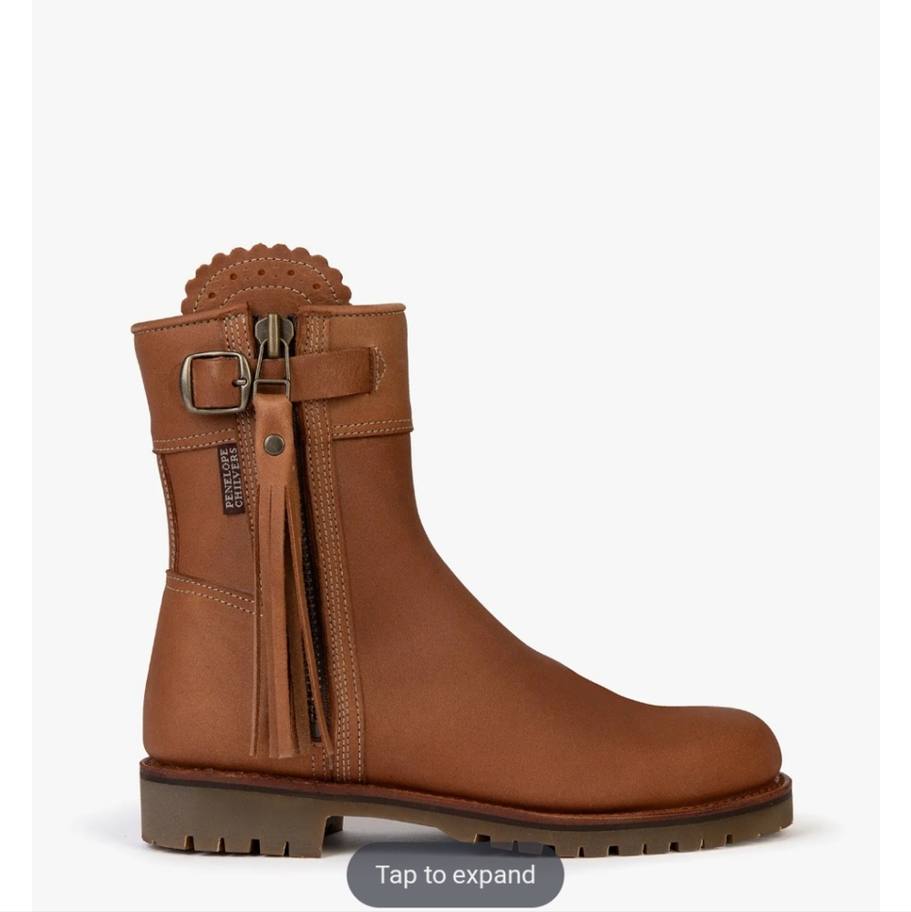 Penelope Chilvers cropped Leather Tassel Boots